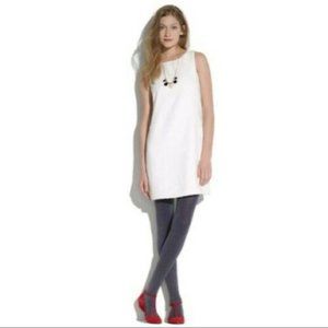 Madewell White Sequin Shiftdress - Size Small